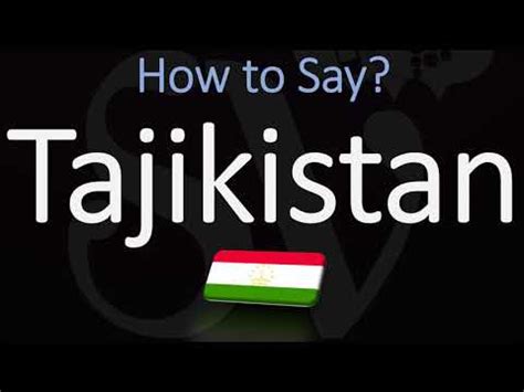 how do you pronounce tajikistan